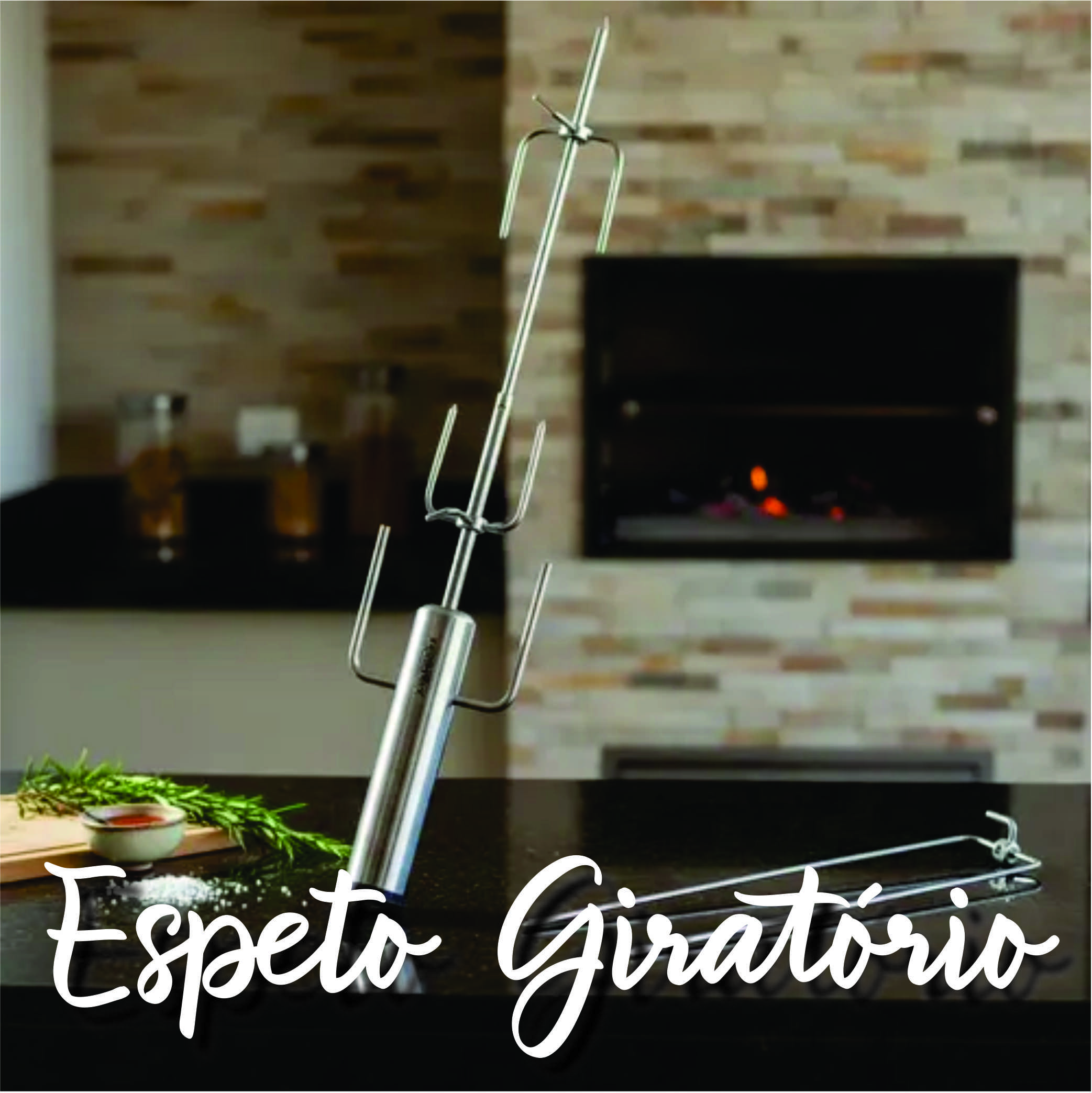 Espetoflex Giratório + Garra Longa Para Aperitivos