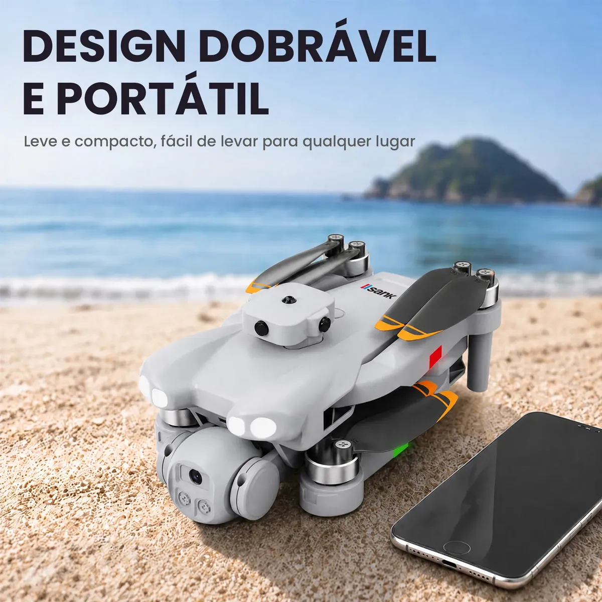 Drone Profissional 4k Motor Brushless Com 2 Baterias Zd018