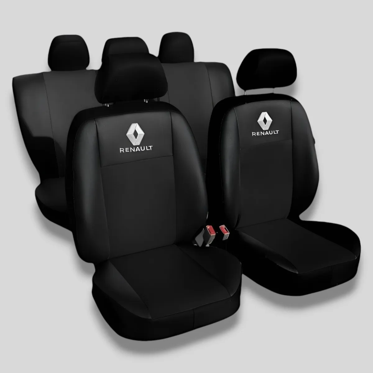 Capa Banco Carro Em Couro Sandero Logan Duster Clio Symbol