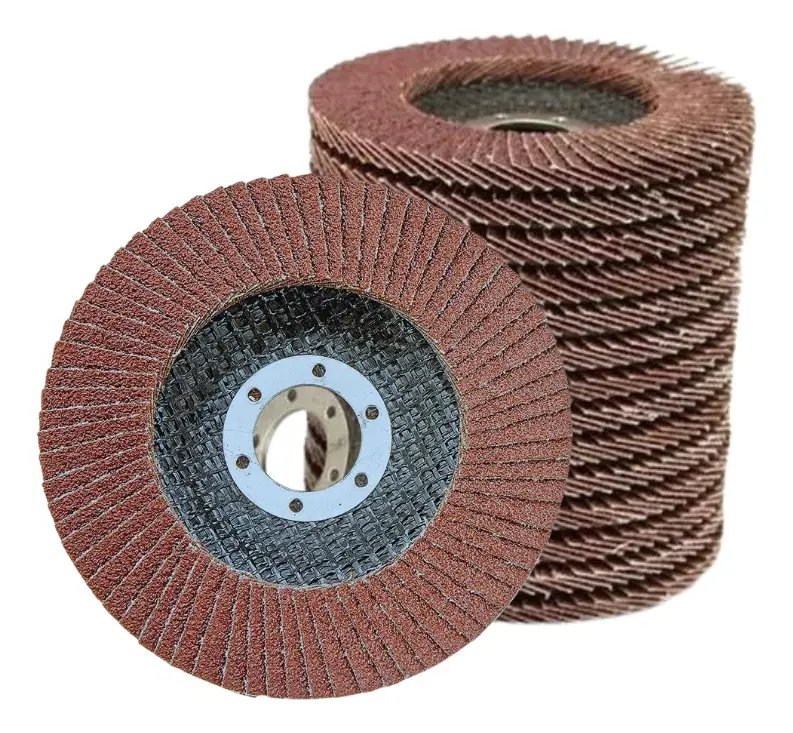 Kit 10 Disco Lixa Tipo Flap 115mm Para Lixadeira, Grao 120 MFL