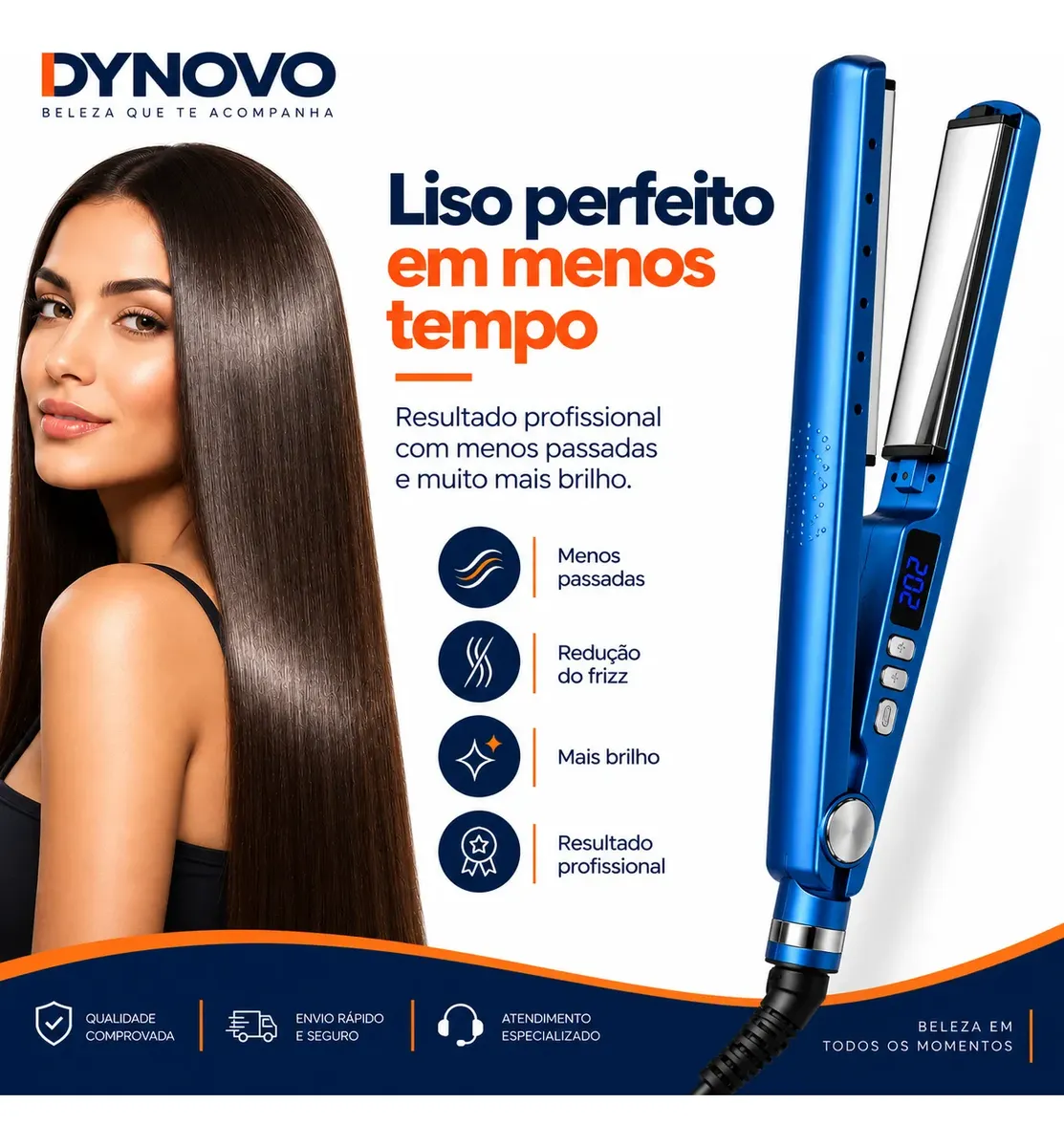 Chapinha Nano Titanium Profissional Prancha Bivolt
