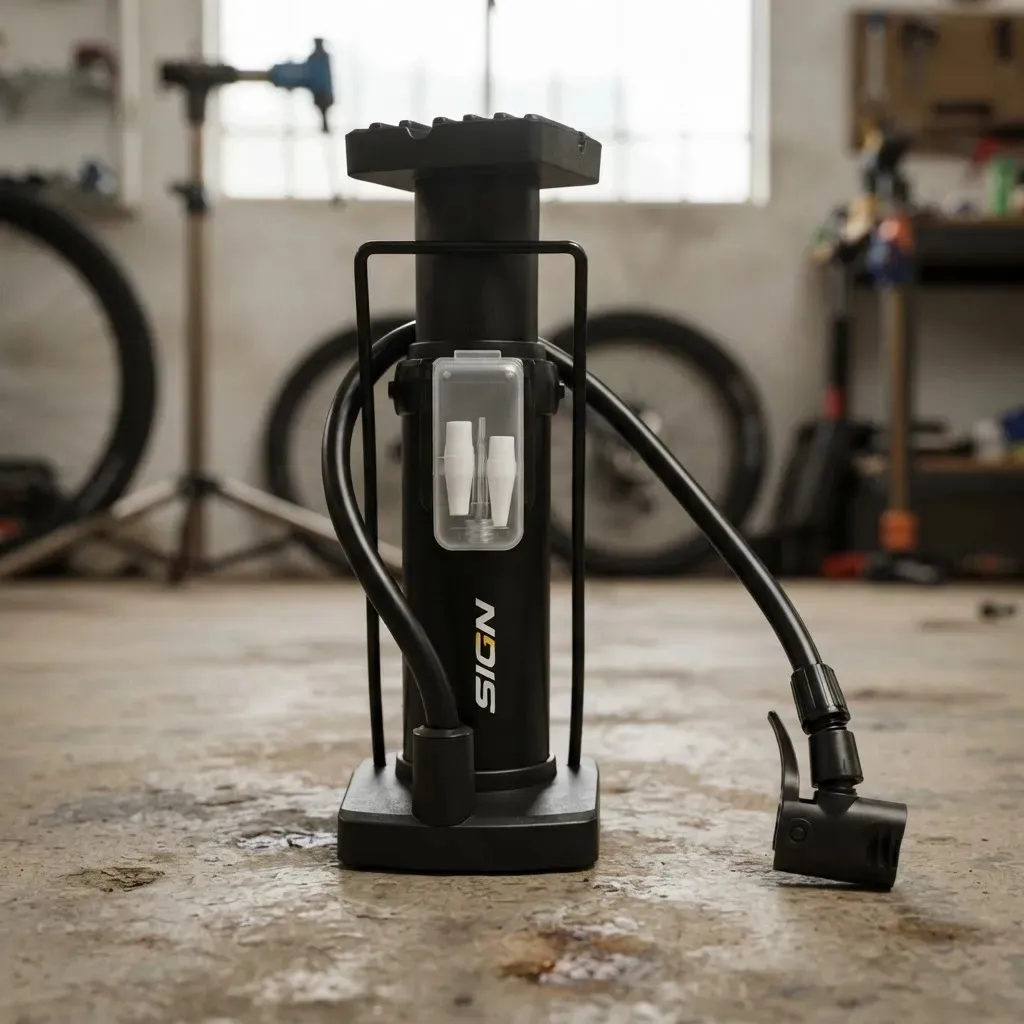 Bomba de Ar de Pé Portátil Para Pneus Bike Bola Balões Compacta Leve 80 PSI para Bicicleta Alta Pressão