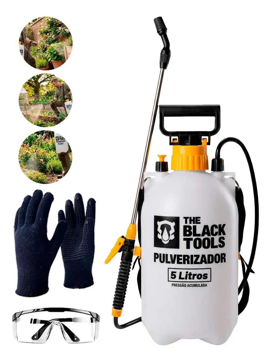 Pulverizador Lateral 5L Para Dedetização Manual + Epi