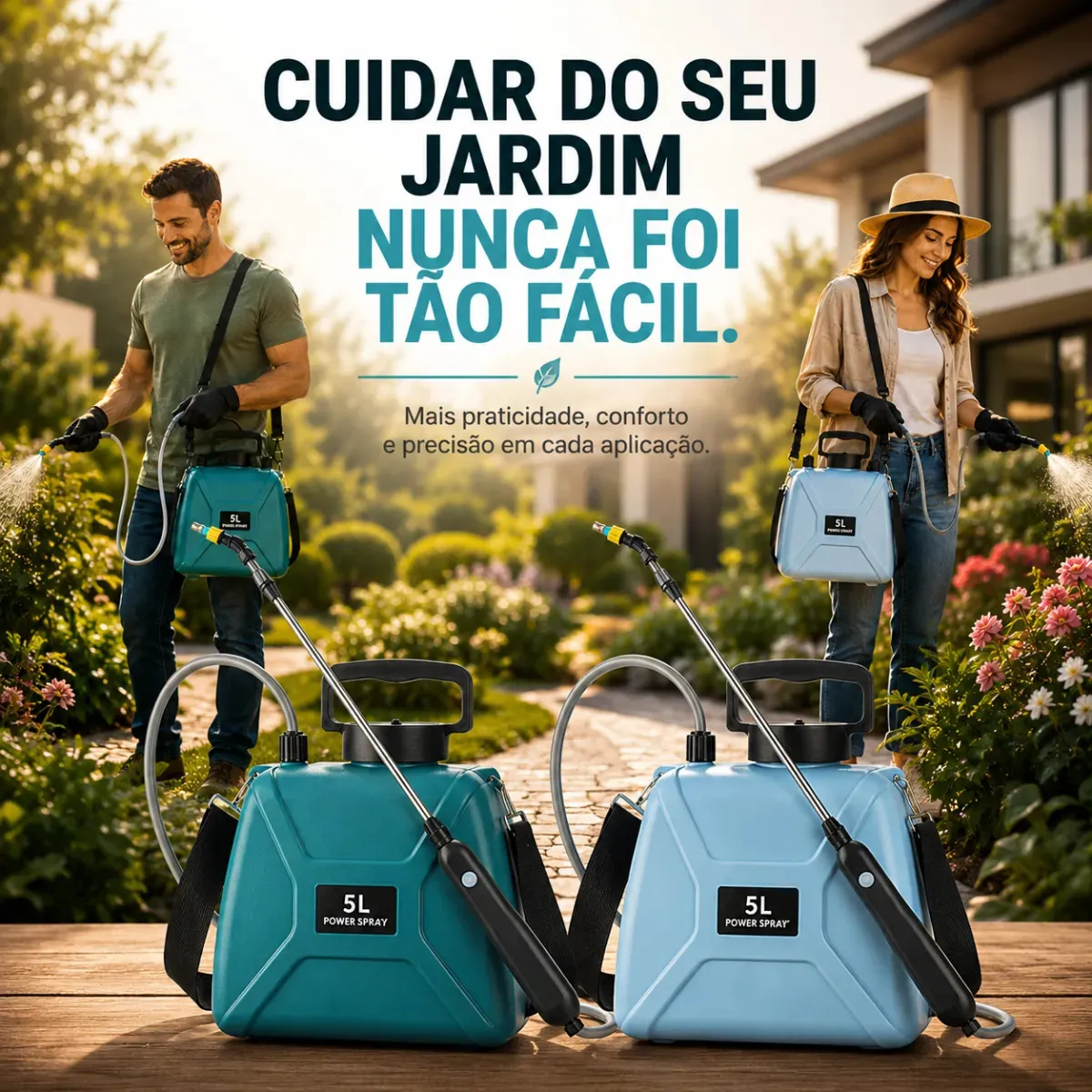 Pulverizador Elétrico Oenon Costal 5 L, Portátil e Recarregável