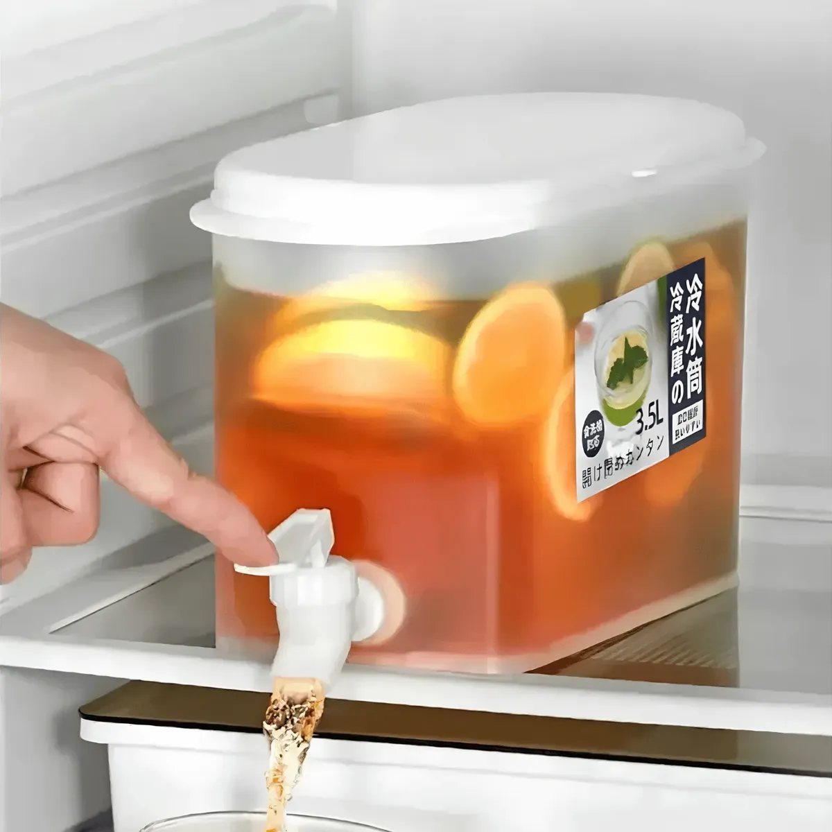Suqueira Plastica Com Tampa Para Geladeira Com Torneira Capa