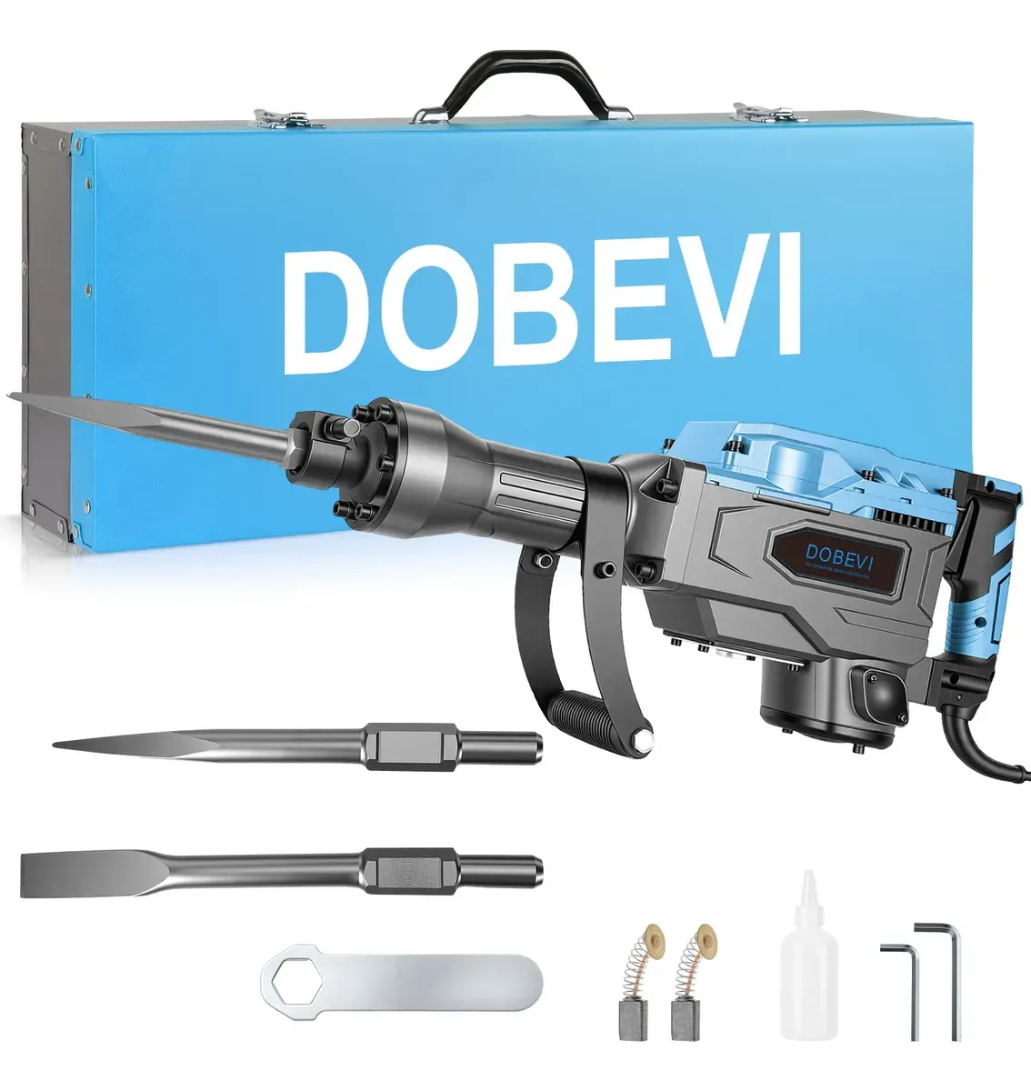 Martelete demolidor rompedor 3500W cor azul aco Dobevi